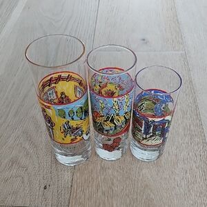 NWOT RARE Vincent Van Gogh Art Glass Tumblers Set